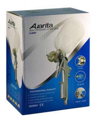 Auarita S-990P краскопульт с верхним бачком 1,8